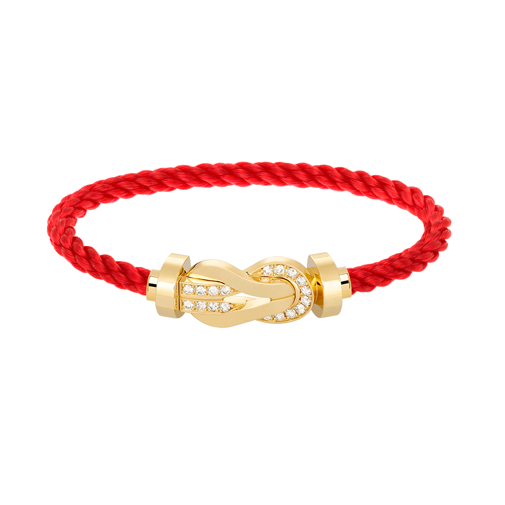 [Clara Jewels]CHANCE LARGE 8 FIGURE BUCKLE HALF DIAMOND BRACELET GOLD