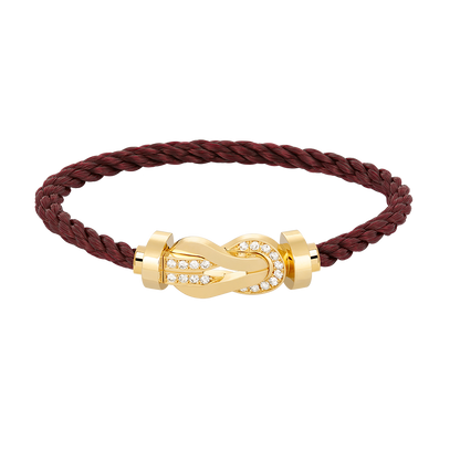 [Clara Jewels]CHANCE LARGE 8 FIGURE BUCKLE HALF DIAMOND BRACELET GOLD
