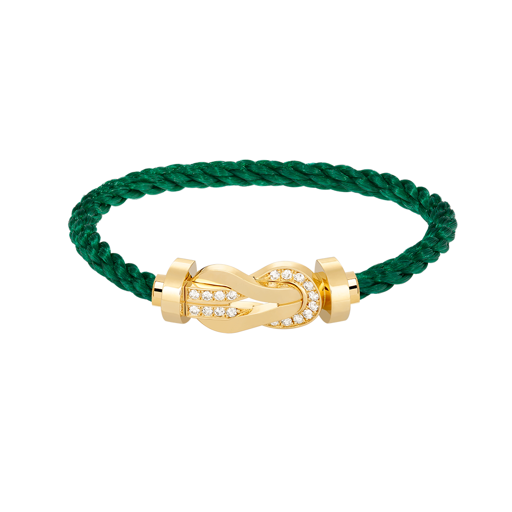 [Clara Jewels]CHANCE LARGE 8 FIGURE BUCKLE HALF DIAMOND BRACELET GOLD