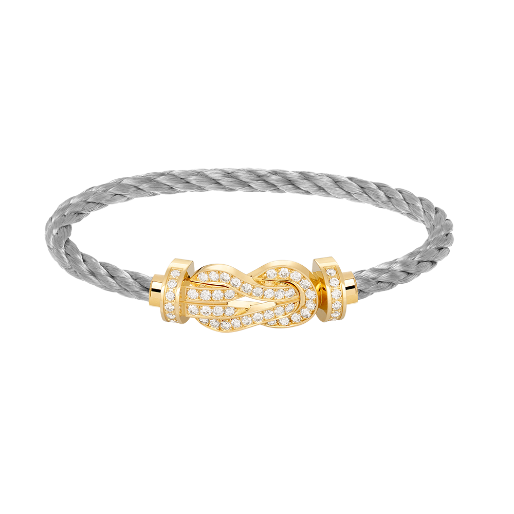 [Clara Jewels]CHANCE LARGE 8 FIGURE BUCKLE FULLDIAMOND BRACELET GOLD