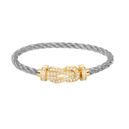 [Clara Jewels]CHANCE LARGE 8 FIGURE BUCKLE FULLDIAMOND BRACELET GOLD