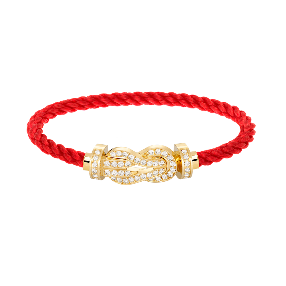 [Clara Jewels]CHANCE LARGE 8 FIGURE BUCKLE FULLDIAMOND BRACELET GOLD