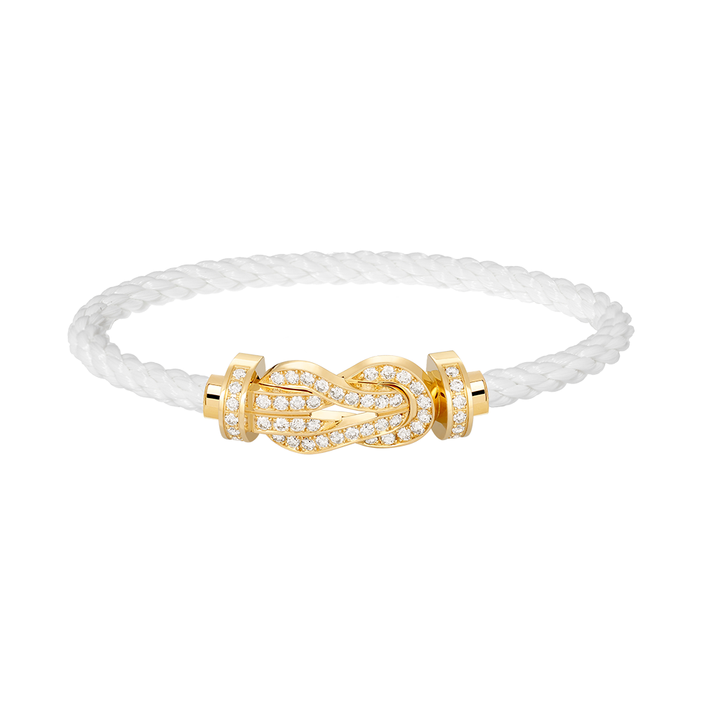 [Clara Jewels]CHANCE LARGE 8 FIGURE BUCKLE FULLDIAMOND BRACELET GOLD