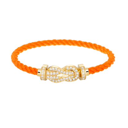 [Clara Jewels]CHANCE LARGE 8 FIGURE BUCKLE FULLDIAMOND BRACELET GOLD