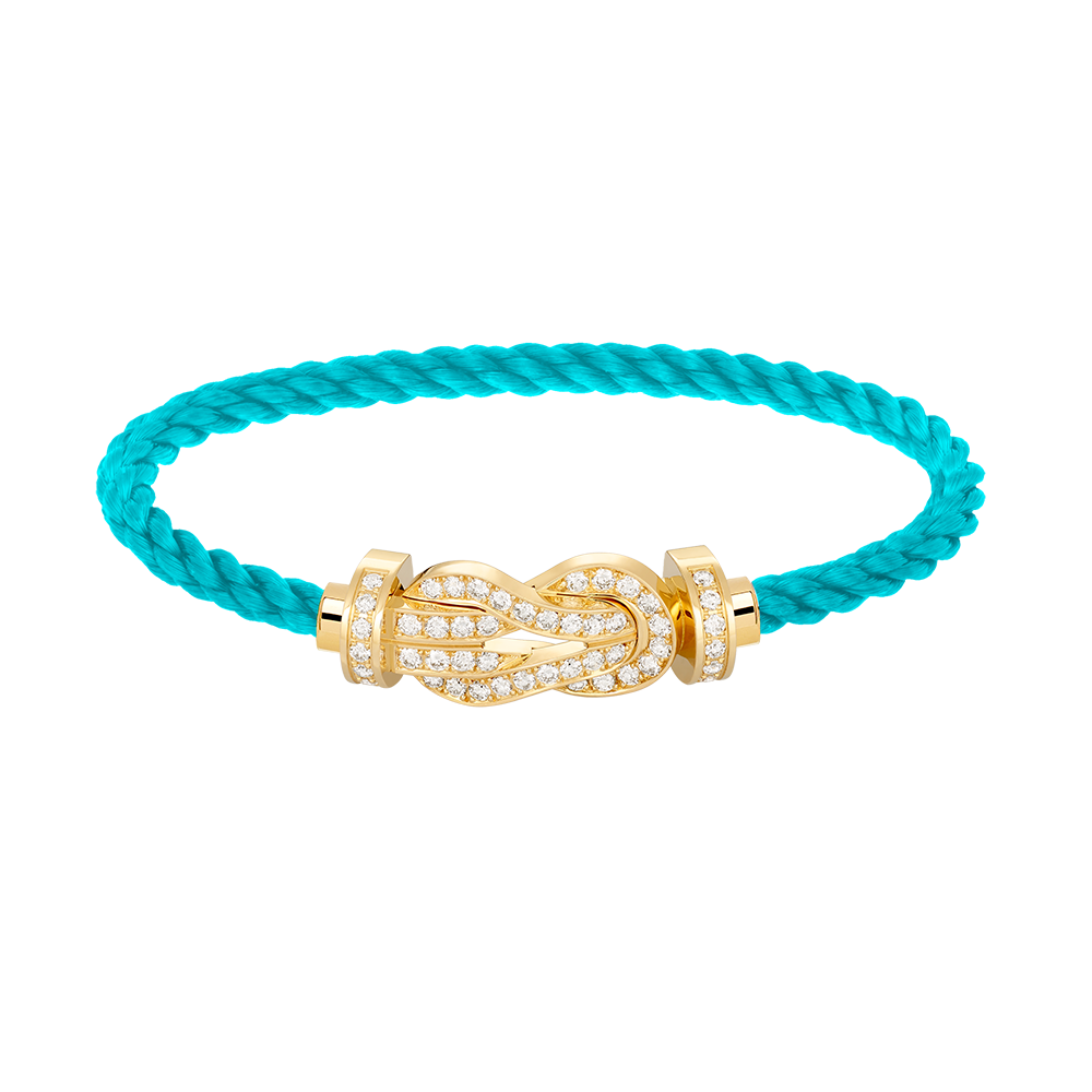 [Clara Jewels]CHANCE LARGE 8 FIGURE BUCKLE FULLDIAMOND BRACELET GOLD