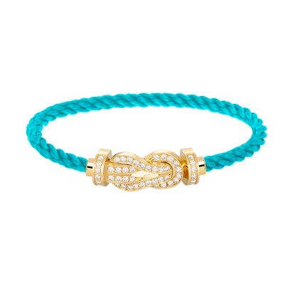 [Clara Jewels]CHANCE LARGE 8 FIGURE BUCKLE FULLDIAMOND BRACELET GOLD