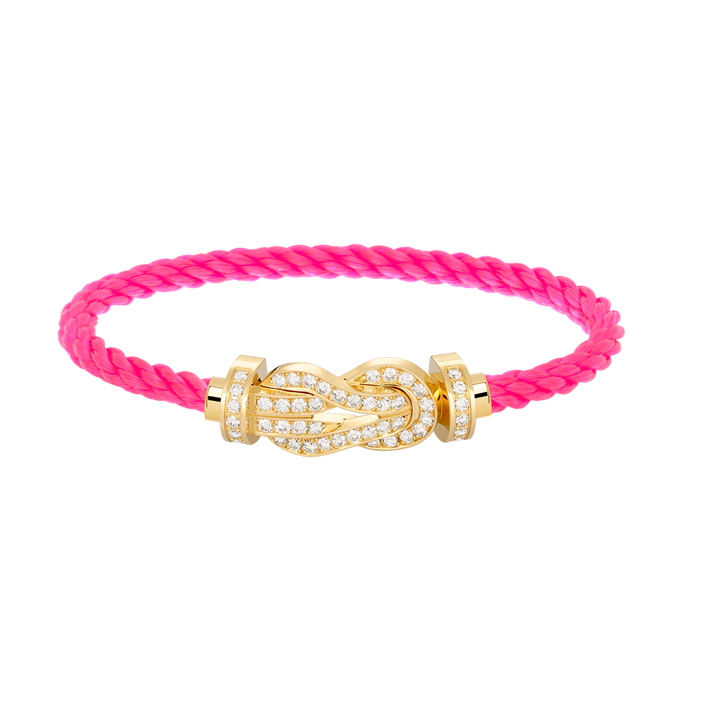 [Clara Jewels]CHANCE LARGE 8 FIGURE BUCKLE FULLDIAMOND BRACELET GOLD