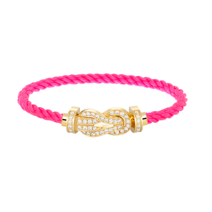 [Clara Jewels]CHANCE LARGE 8 FIGURE BUCKLE FULLDIAMOND BRACELET GOLD