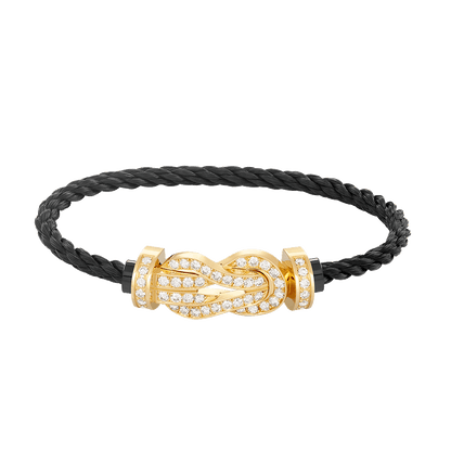 [Clara Jewels]CHANCE LARGE 8 FIGURE BUCKLE FULLDIAMOND BRACELET GOLD