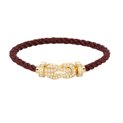 [Clara Jewels]CHANCE LARGE 8 FIGURE BUCKLE FULLDIAMOND BRACELET GOLD