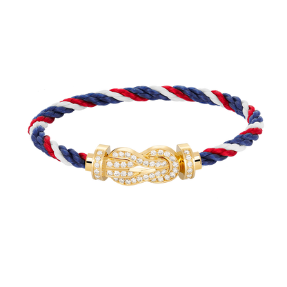 [Clara Jewels]CHANCE LARGE 8 FIGURE BUCKLE FULLDIAMOND BRACELET GOLD