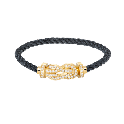 [Clara Jewels]CHANCE LARGE 8 FIGURE BUCKLE FULLDIAMOND BRACELET GOLD