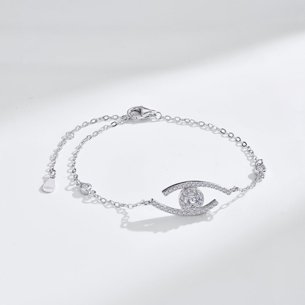 [Clara Jewely]Lucky Eye Pave-Set Diamond Bracelet