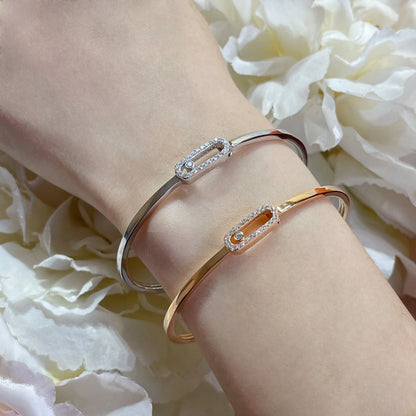 [Clara Jewely]Move Uno pav茅 flex bangle medium