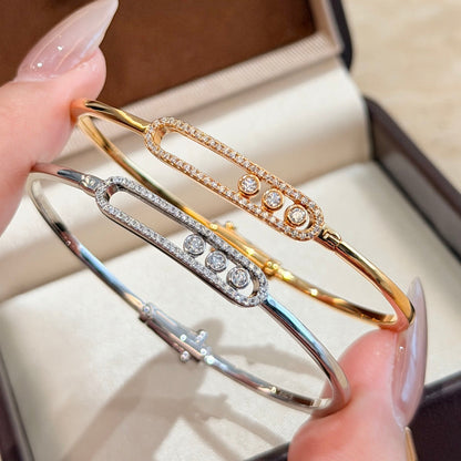 [Clara Jewely]Move Pav茅 Diamond Bangle Bracelet M