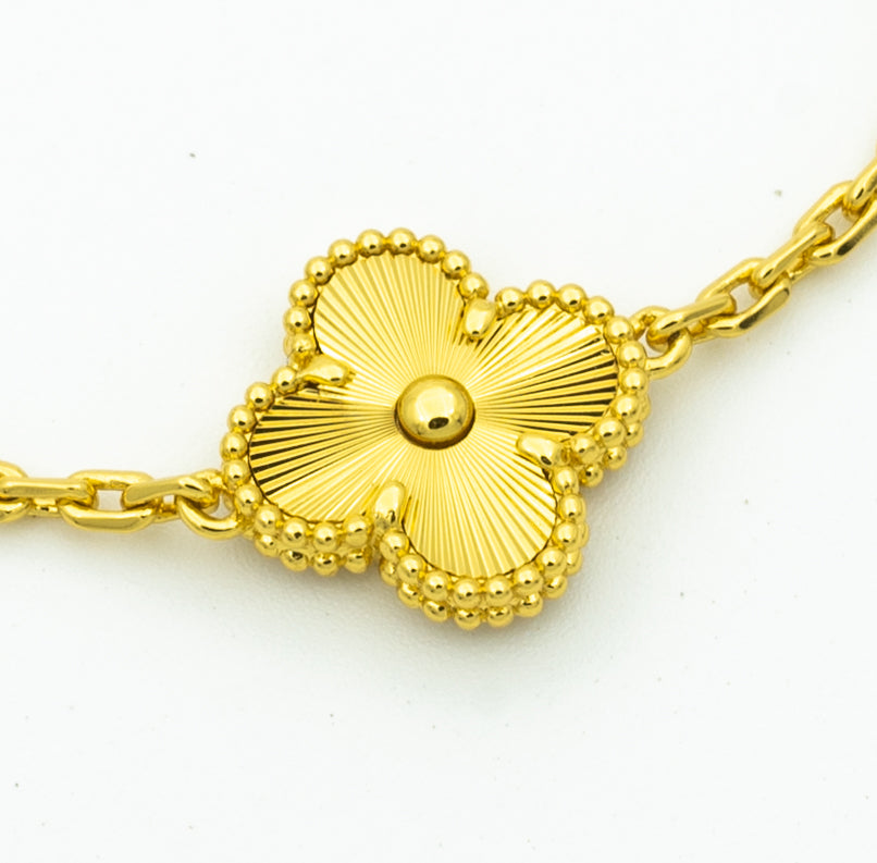 [Clara Jewels] CLOVER 5 MOTIF LASER BRACELET COLLECTION