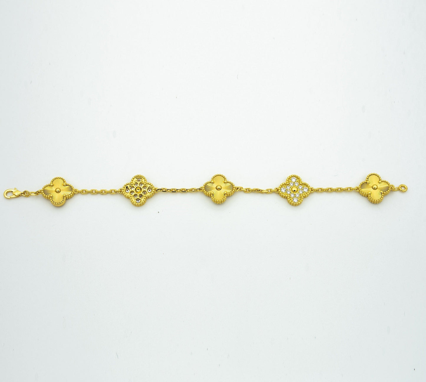 [Clara Jewels] CLOVER 5 MOTIF LASER BRACELET COLLECTION