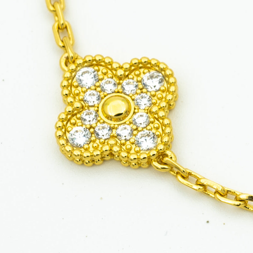 [Clara Jewels] CLOVER 5 MOTIF LASER BRACELET COLLECTION