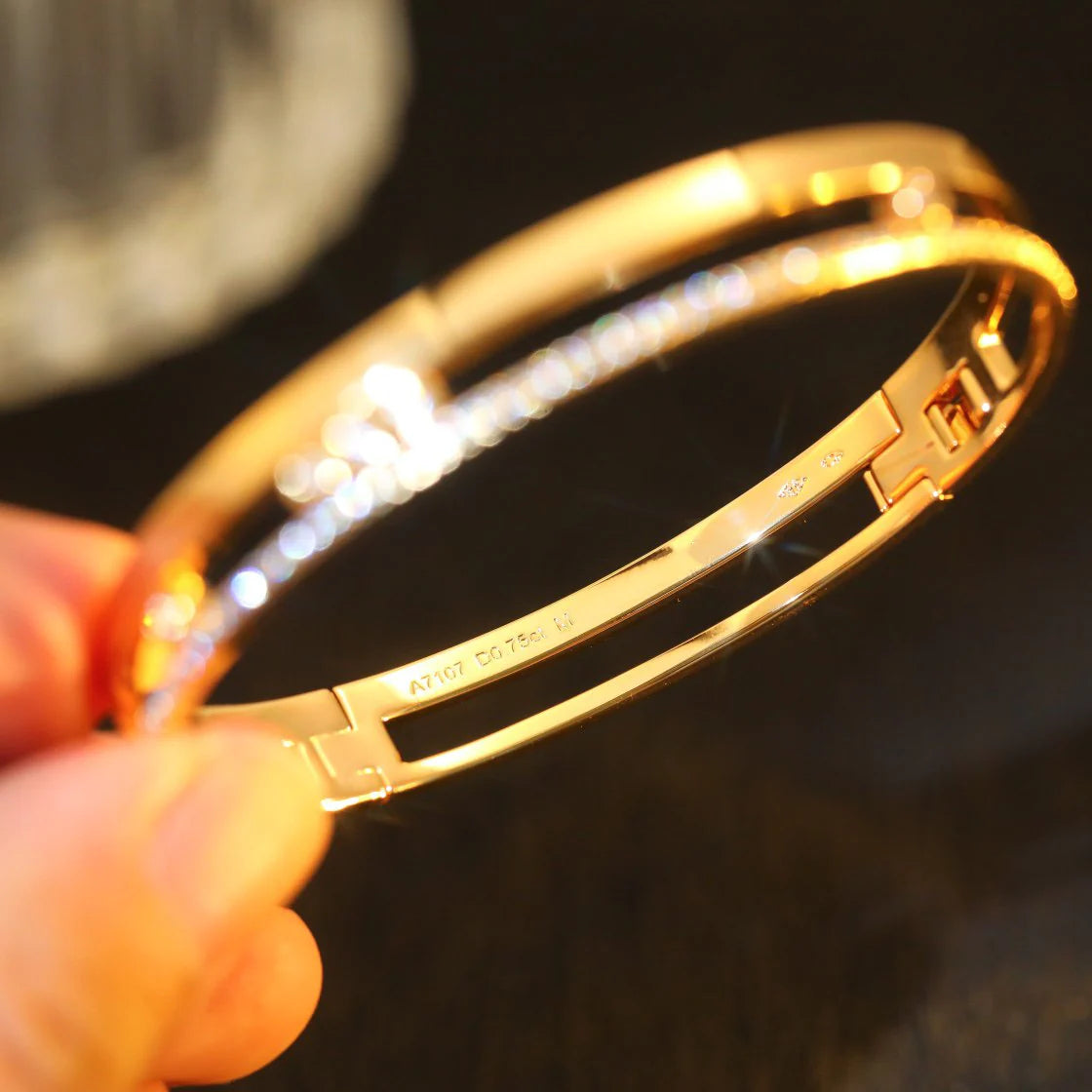 [Clara Jewely]Move Romane Diamond Bangle Bracelet