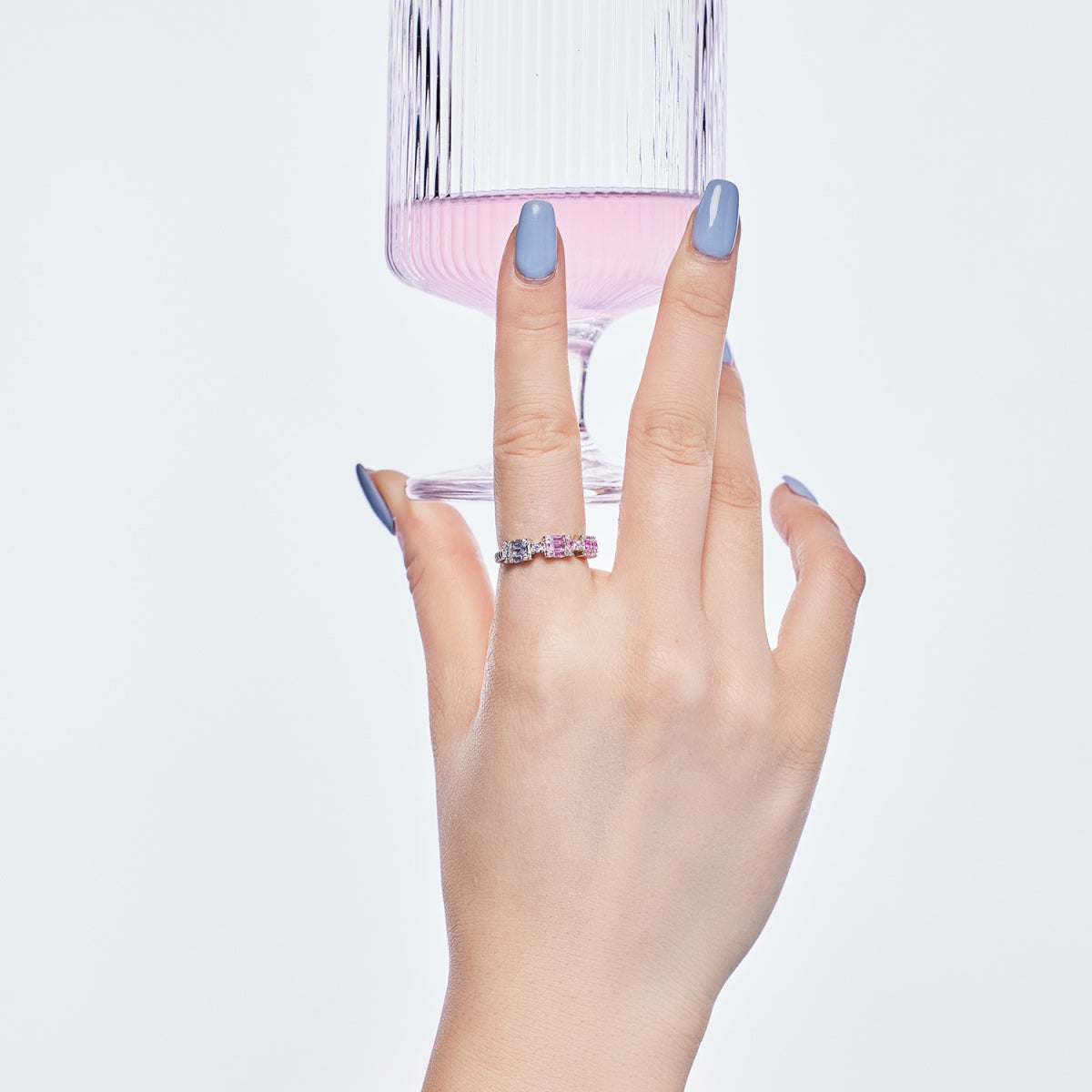 [Clara Jewels]Unique Colorful Emerald Cut Party Ring