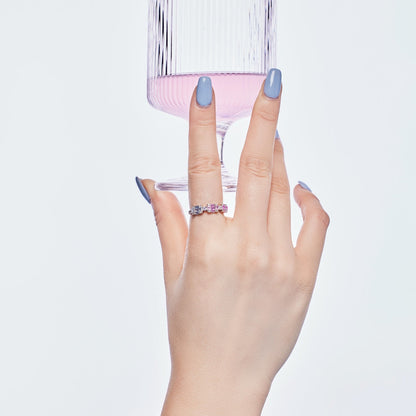 [Clara Jewels]Unique Colorful Emerald Cut Party Ring