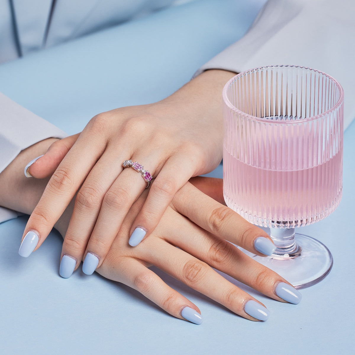 [Clara Jewels]Unique Colorful Emerald Cut Party Ring