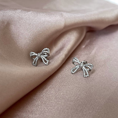 [Clara Jewels]Dainty Bow Shape Earrings