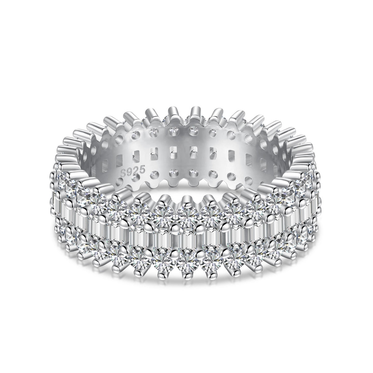 [Clara Jewels]Ornate Colorful Radiant Cut Daily Ring