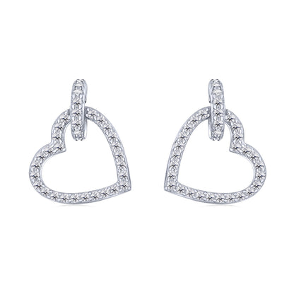 [Clara Jewels]Dainty Heart Shape Earrings