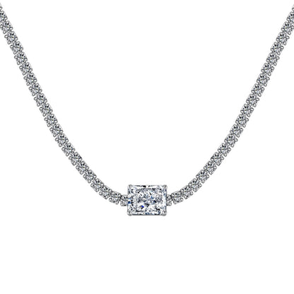 [Clara Jewels]2.0 carat Ornate Emerald Cut Necklace