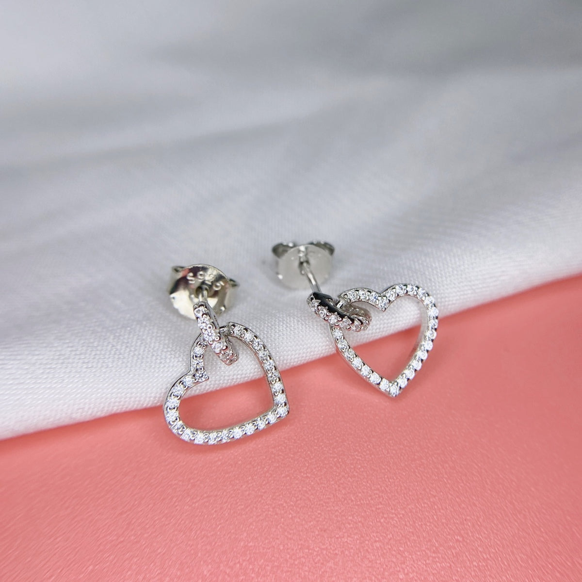 [Clara Jewels]Dainty Heart Shape Earrings