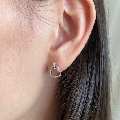 [Clara Jewels]Dainty Heart Shape Earrings