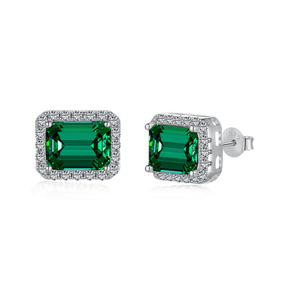 [Clara Jewels]Luxurious Dainty Emerald Cut Banquet Earrings