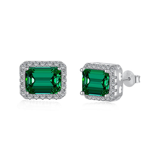 [Clara Jewels]Luxurious Dainty Emerald Cut Banquet Earrings
