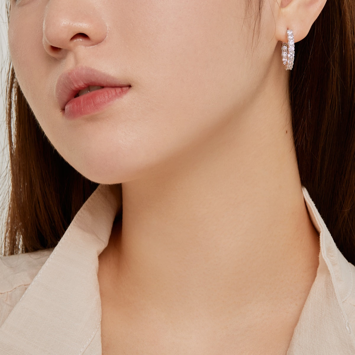 [Clara Jewels]Unique Round Cut Daily Earrings