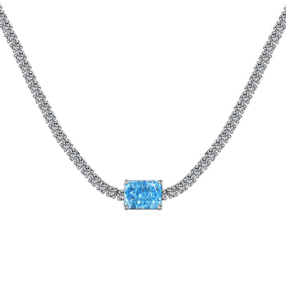 [Clara Jewels]2.0 carat Ornate Emerald Cut Necklace