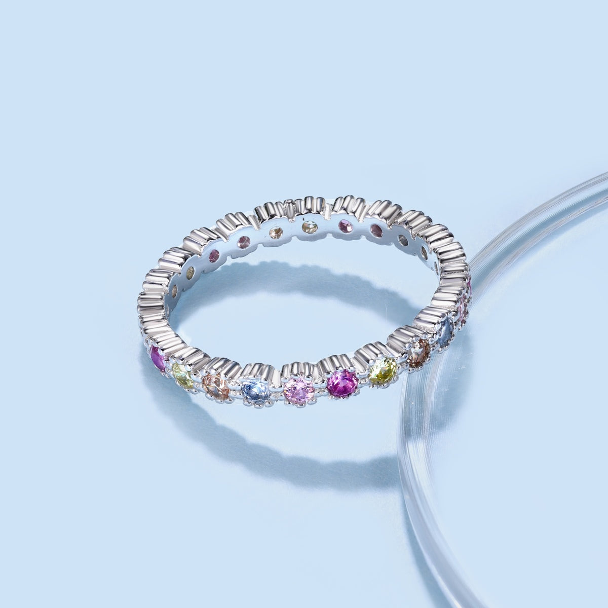 [Clara Jewels]Exquisite Colorful Round Cut Party Ring