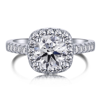 [Clara Jewels]Dazzling Resplendent Round Cut Wedding Ring