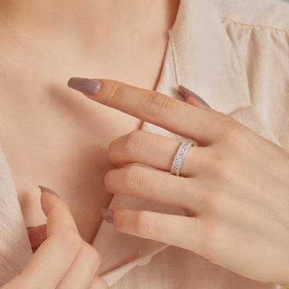[Clara Jewels]Delicate Colorful Round Cut Daily Ring