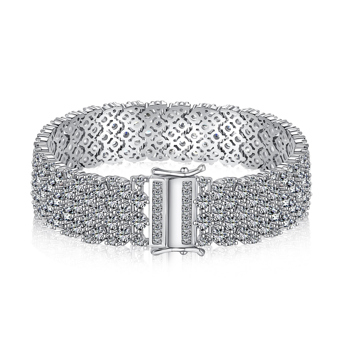 [Clara Jewels]Ornate Elegant Round Cut Party Bracelet