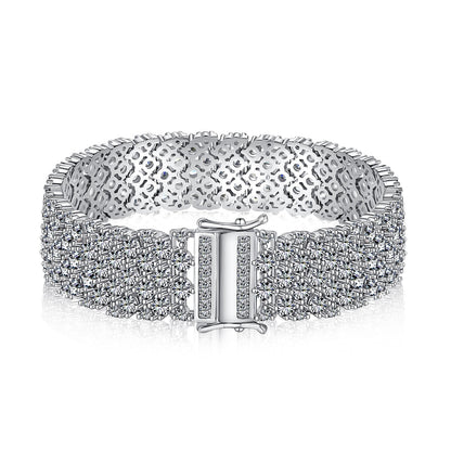 [Clara Jewels]Ornate Elegant Round Cut Party Bracelet