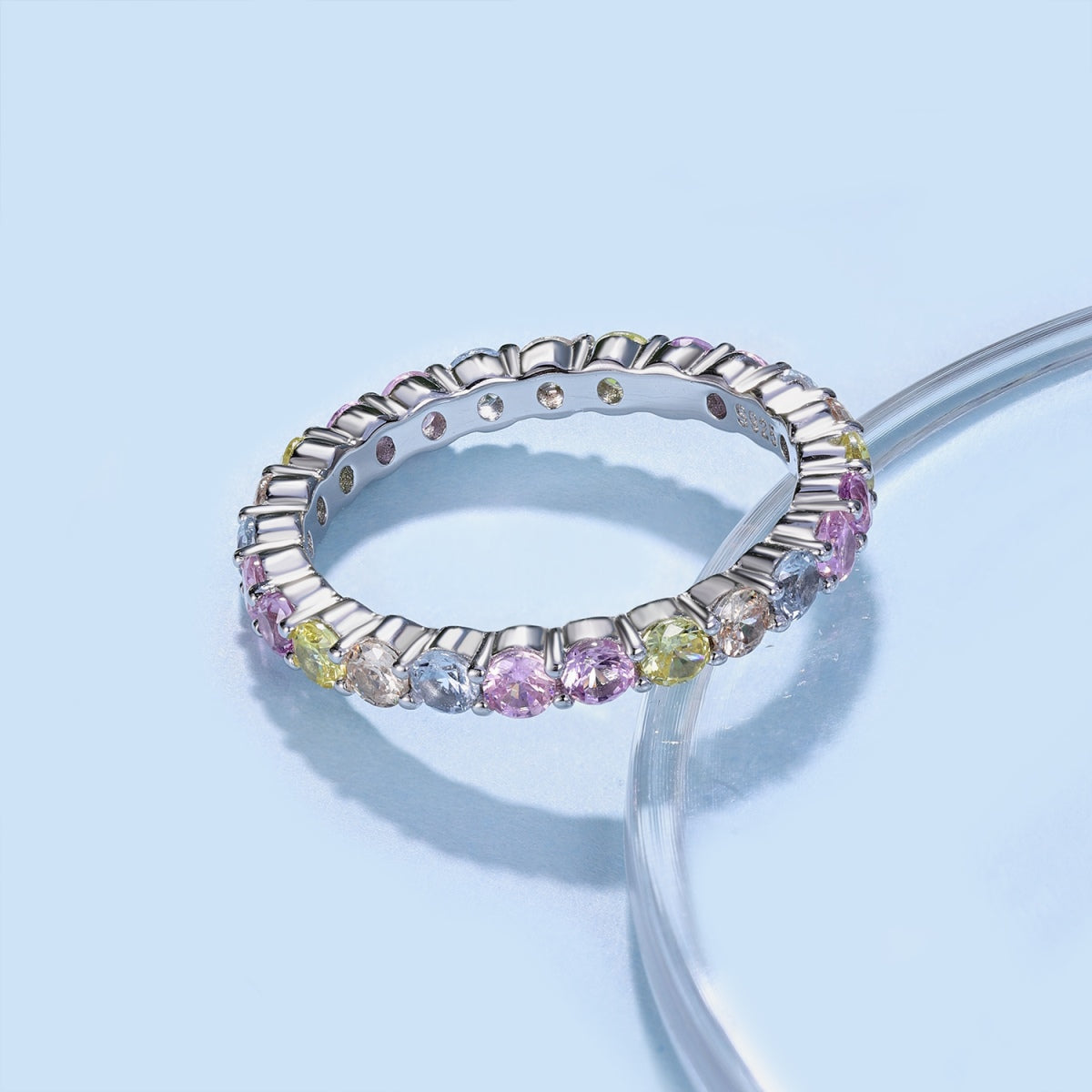 [Clara Jewels]Dazzling Resplendent Round Cut Party Ring