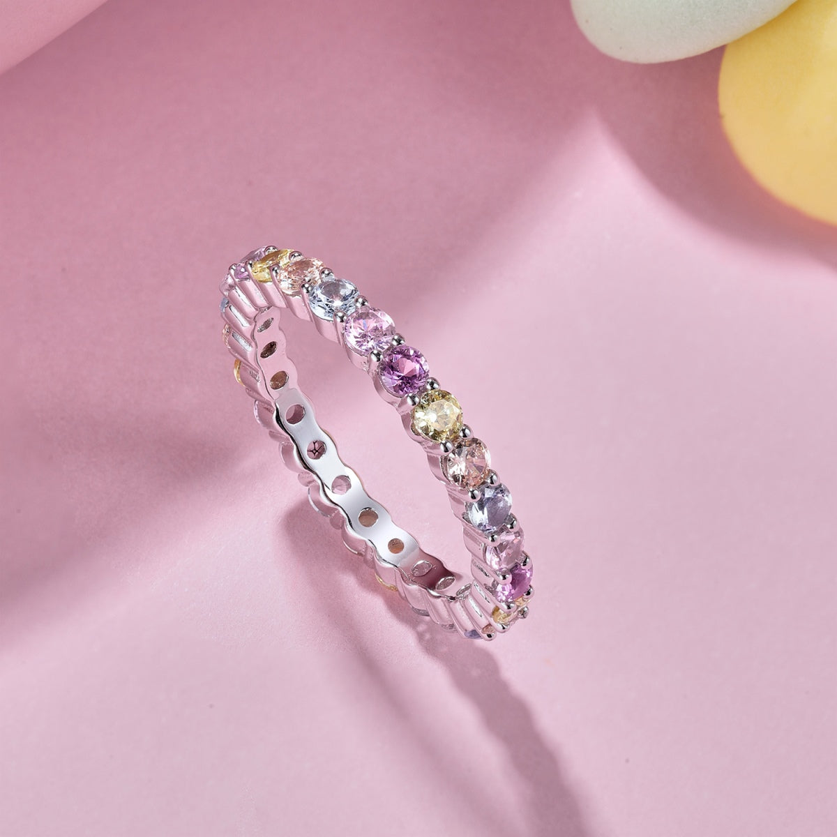 [Clara Jewels]Dazzling Resplendent Round Cut Party Ring