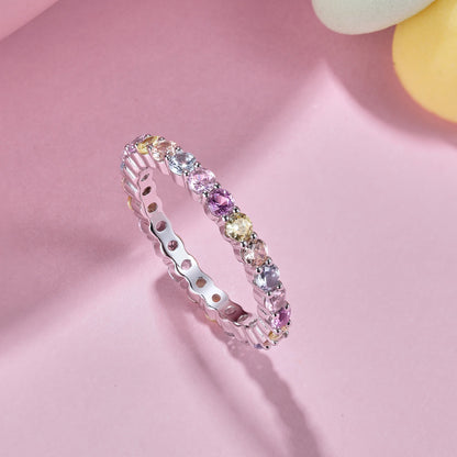 [Clara Jewels]Dazzling Resplendent Round Cut Party Ring