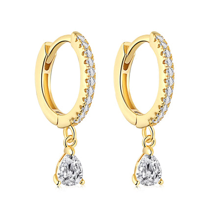 [Clara Jewels]Luxurious Geometric Drop Earrings