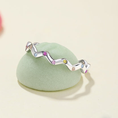 [Clara Jewels]Ornate Vibrant Round Cut Daily Ring