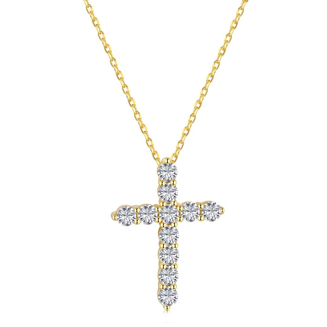 [Clara Jewels]Unique Cross Shape Necklace