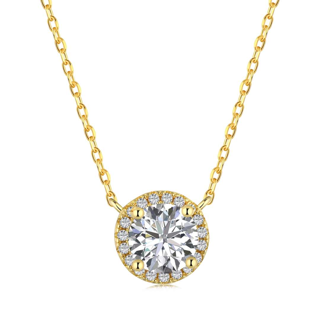 [Clara Jewels]Luxurious Round Cut Necklace