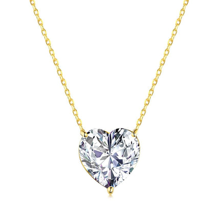 [Clara Jewels]6.0 carat Radiant Heart Shape Necklace