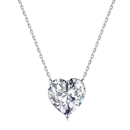 [Clara Jewels]6.0 carat Radiant Heart Shape Necklace